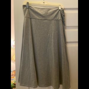 Gray lularoe skirt. Mid length. Size XL